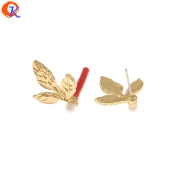 

Cordial Design 100Pcs 16*19MM Jewelry Accessories/Earring Findings/Leaf Shape/Imitation Pearl/DIY Making/Hand Made/Earrings Stud