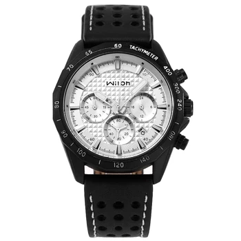 

Brand Quartz Watch Men Chronograph Wristwatch New Leather Band Casual Male Clock Gift Auto Date Men's Watches Relogio Masculino