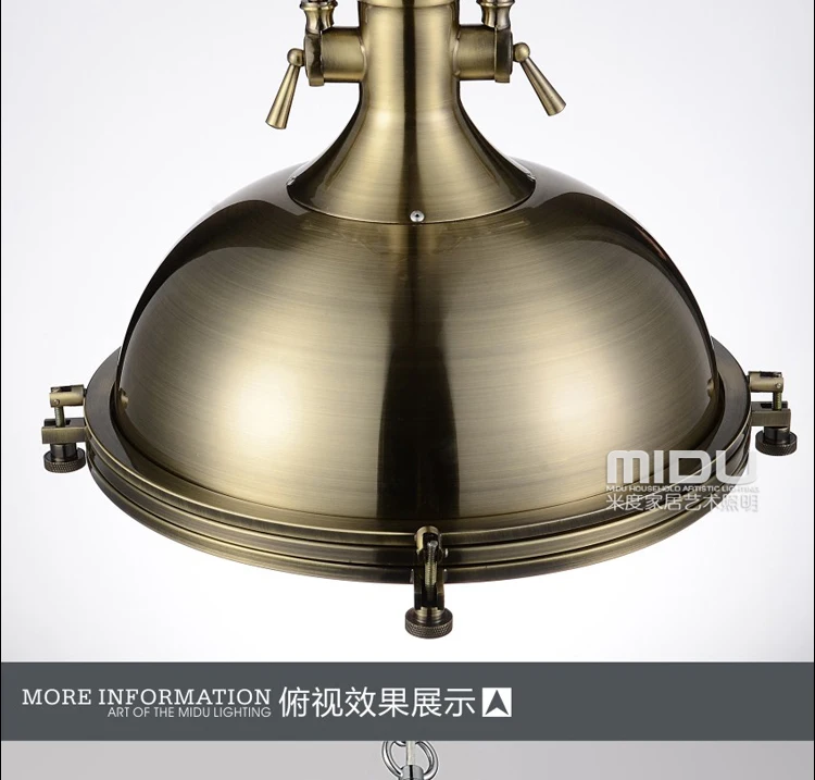 

North America Loft Vintage Heavy Metal Loft Pendant Light For Dining Room Restaurant Bar Lamp E27 110-240v pendant lights