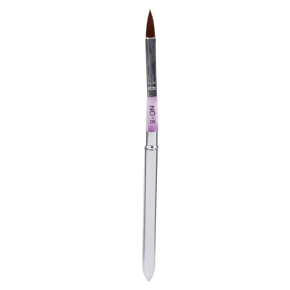 Профессиональные 1 шт двойные силиконовые головки для дизайна ногтей, стразы, акриловая ручка для выбивания резьбы, инструменты для маникюра - Цвет: No.8