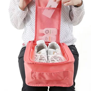 

Oxford Travel Shoe Bag Portable Waterproof Men'S Women'S Shoes Sorting Classification Organizer Anti-Dirty Shoe Pouch Accessory