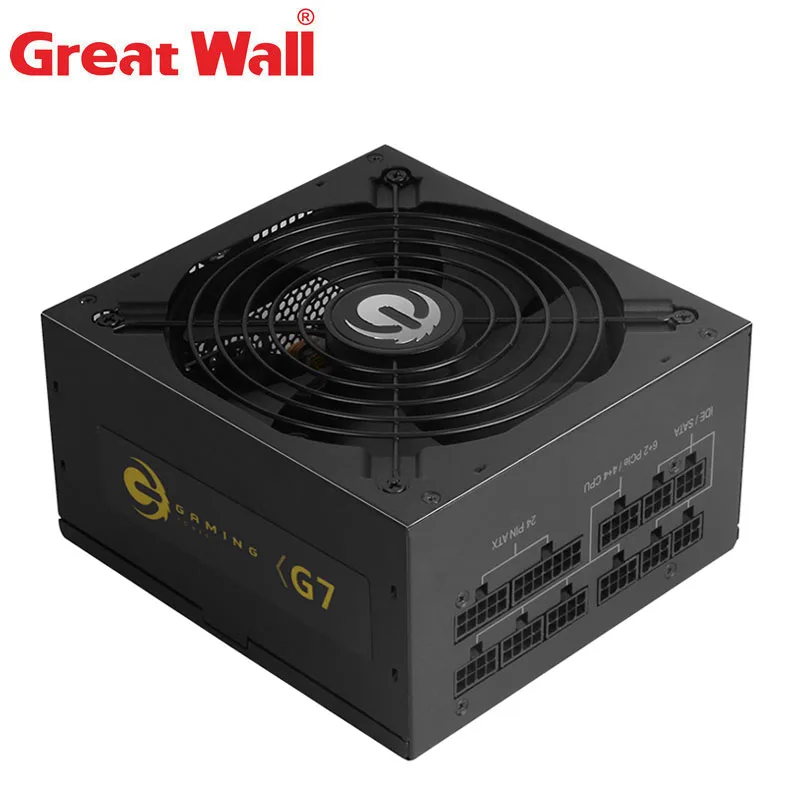 Блок питания Great Wall для настольного ПК источник компьютера 750 Вт 80plus золотой 140 мм