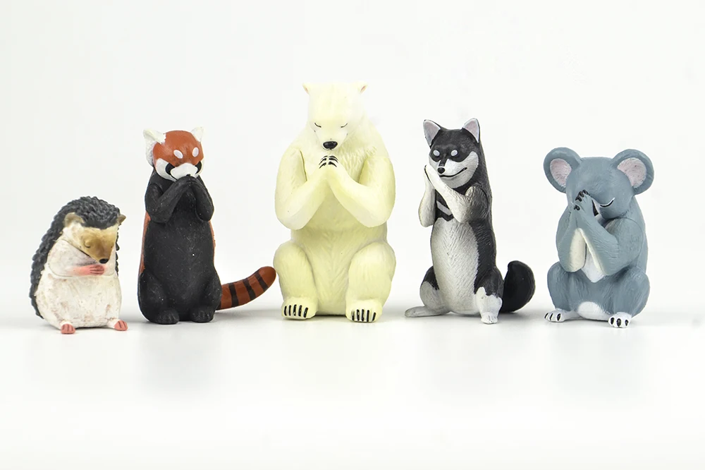 Натуральная gashapon игрушка вкладыш кроя полярный медведь коала Красная Панда