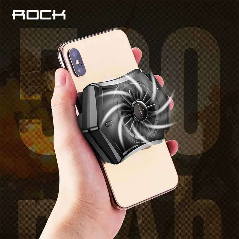 ROCK Versenkbare Handy Cooling Pad Spiel Kühler Fan Halter Gaming Stumm Kühler Controller Kühlkörpe