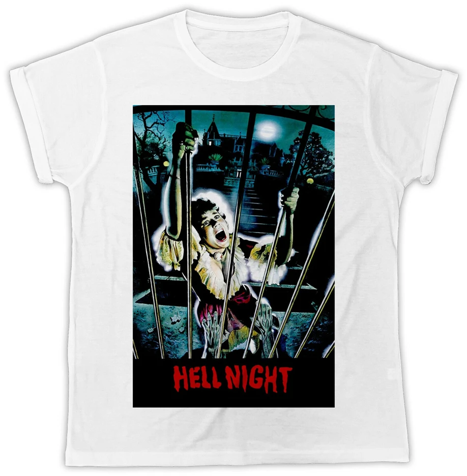 Cool Hell Night Movie Poster Fashion Mens Unisex Tshirt Ideal Gift Breathable Tee Shirt | Мужская одежда