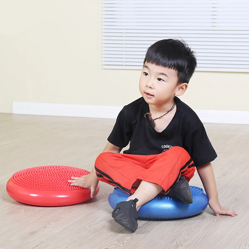 Kindergarten Balance Inflatable Ball Mat Yoga Massage Tactile Cushion Sensory Training Teaching Aid Equipment For Children Adult | Игрушки и