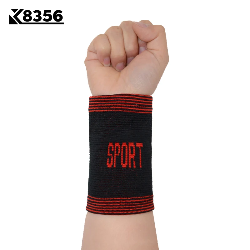 K8356 нейлон дышащий впитывающий Пот запястье поддержка спортивной безопасности баскетбол волейбол Теннис Браслет Фитнес наручные обертывания