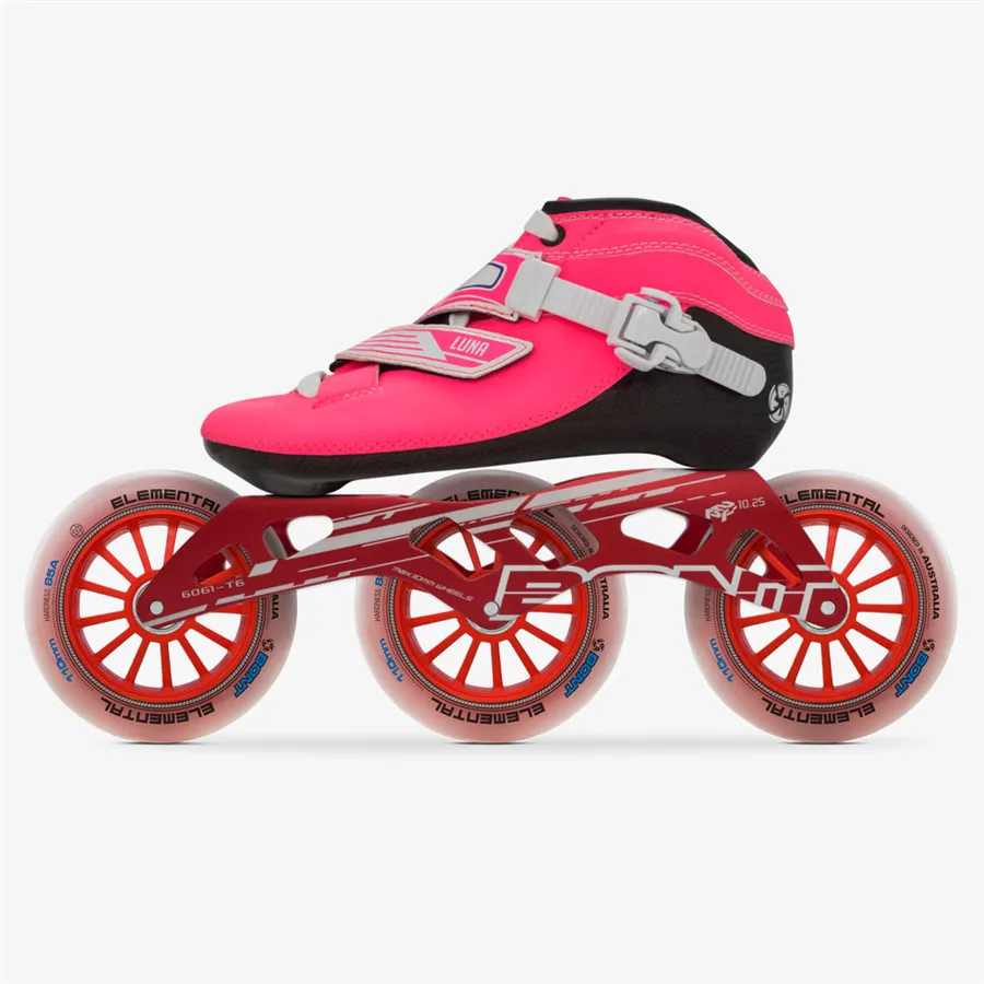 2019 оригинальные роликовые коньки Bont Luna Speed Heatmoldable CarbonFiber Boot 3*90/100/110 мм 6061 стихийные