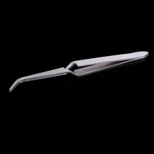 Пинцет для крестиков из нержавеющей стали, стильная клипса для ногтей, инструменты для маникюра, инструменты для дизайна ногтей, формирующий пинцет, акриловый УФ-гель, кривая, фиксированная Щепка