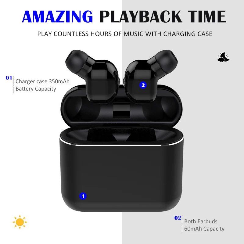 M2T TWS Новое поступление наушники спортивные Bluetooth гарнитура HD звук устойчивое наушники-вкладыши Поддержка IOS дисплей батареи для Android