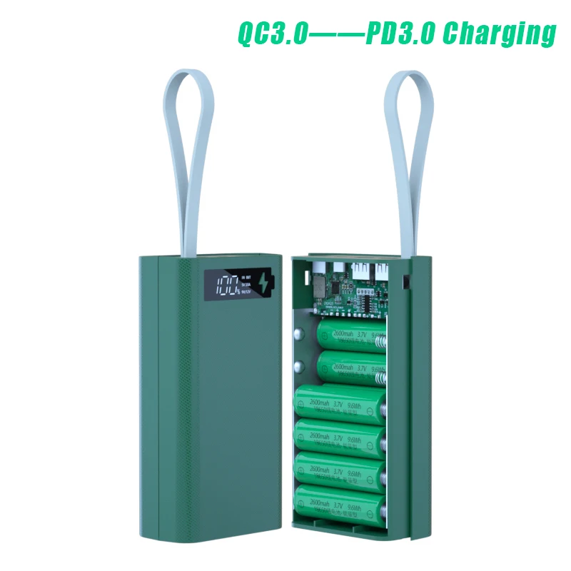 18650 беспроводной держатель батареи Box10w 5V-4A 12V-1.5A Сварка бесплатно 12*18650 батарея