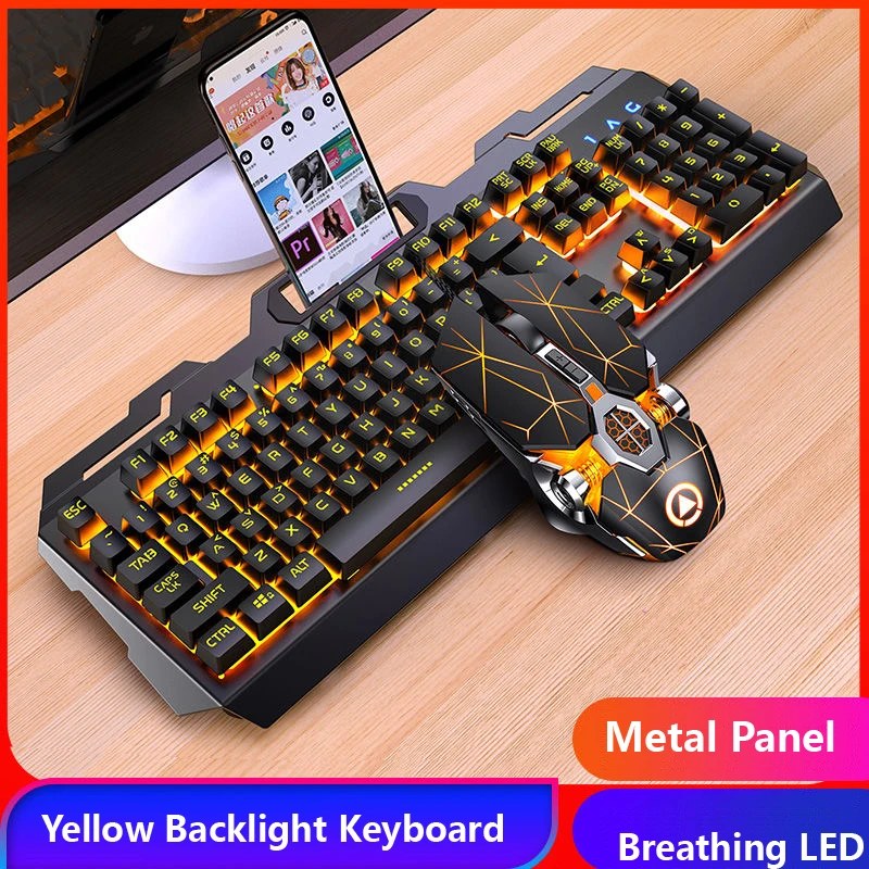 Gaming Keyboard Gaming Mouse Mechanical Feeling RGB LED Backlit Gamer Keyboards USB Wired Keyboard for Game PC Laptop Computer|Keyboards| - AliExpress