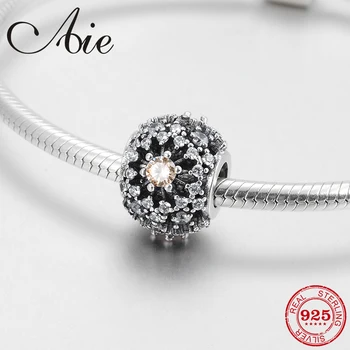 

100% Authentic like flower 925 Sterling Silver orange Sparkling CZ fine Bead Fit Original European Charm Bracelet Jewelry making