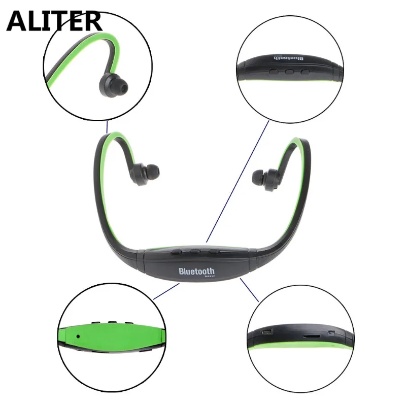 ALITER Bluetooth наушники спортивные музыкальные шейные TF слот FM радио Вождение бег| |