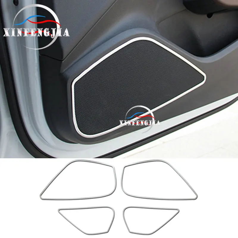 For Audi A3 15-2017 4pcs Stainless Door Speakers Louder Frame Cover Trim | Автомобили и мотоциклы