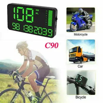 

C90 Digital Car GPS Speedometer Speed Display KM/h MPH For Bikes Motorcycles USA
