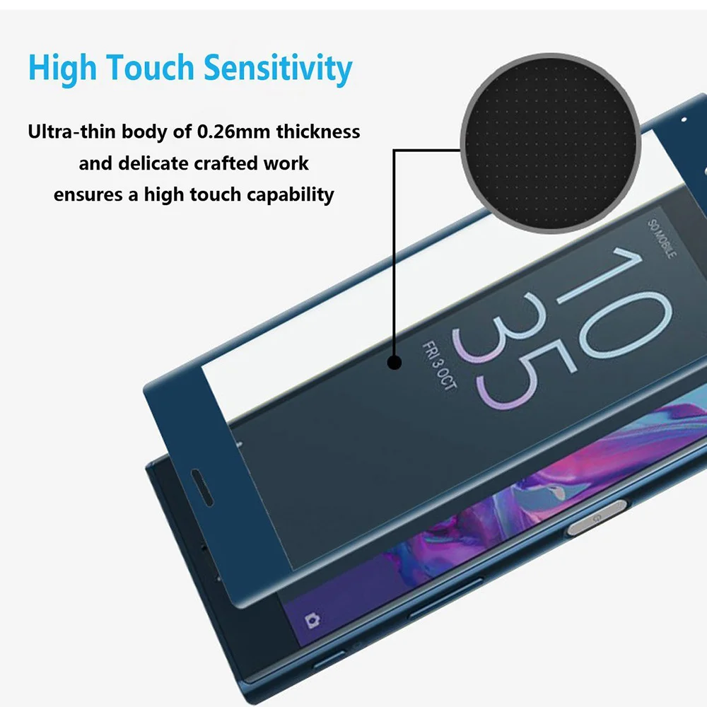 Защитное стекло BBSW закаленное для Sony Xperia XZ Dual 9H 3D полное покрытие Защита экрана