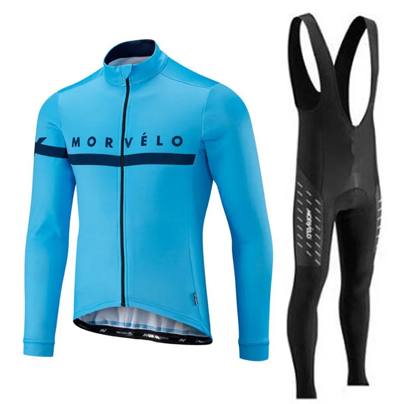 Morvelo, весна-осень, дышащая велосипедная майка, набор, мужская, с длинным рукавом, для улицы, MTB, гоночный велосипед, велосипедная одежда, Ropa Ciclismo - Цвет: 5