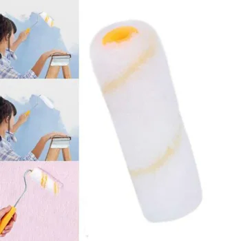 

30Pcs Polyester Fiber Mini Wall Decorate Painting Roller Brush Core Not Fall Off 4inch 100mm For Painting