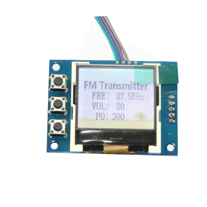 Diy kits 5W-7w FM Transmitter Radio Station PLL Stereo Digital frequency KITS + lcd Digital Display SMD soldered already