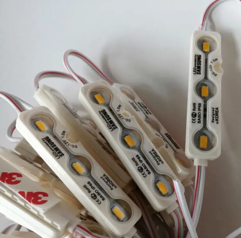 IP68 SMD 5730 5630 Светодиодный модуль фонарь 1 5 Вт 3 светодиода знак задние фонари