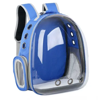 

Hot Pet Cat Kitten Puppy Carrier Backpack Space Capsule Transparent for Hiking Traveling D6
