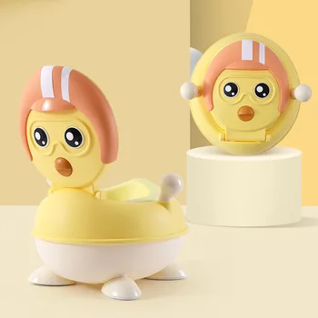 

New Cartoon Chicken Baby Potty Training Toilet Seat Bin Bags Travel Potties Liners Convenient Use Portable Children's Toilet