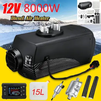 

Car Heater 8KW 12V Air Diesels Heater Parking Heater With LCD Monitor 15L Oil Tank Auto Car Truck Heating Fan Winter Car Warmer