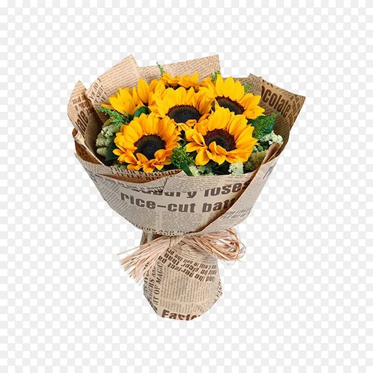 png花束切花普通向日葵礼品-鲜花图片