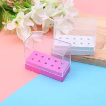Сверло для ногтей держатель для инструментов коробка для хранения DIY маникюрные полированные наборы чехол 10 отверстий