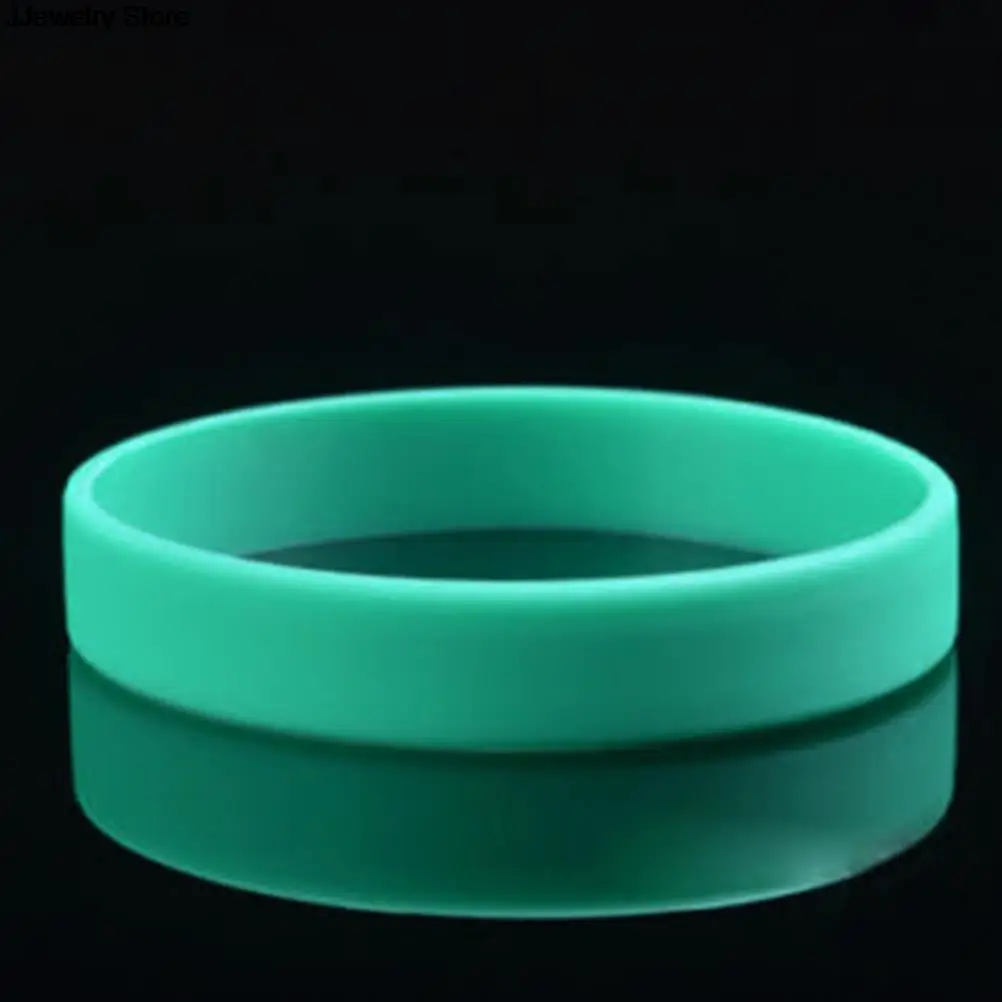 1pc Colorful Trendy Silicone Rubber Flexible Wristband Wrist Band Fashion Design Unisex Cuff Bracelet Bangle For Women Men | Украшения и