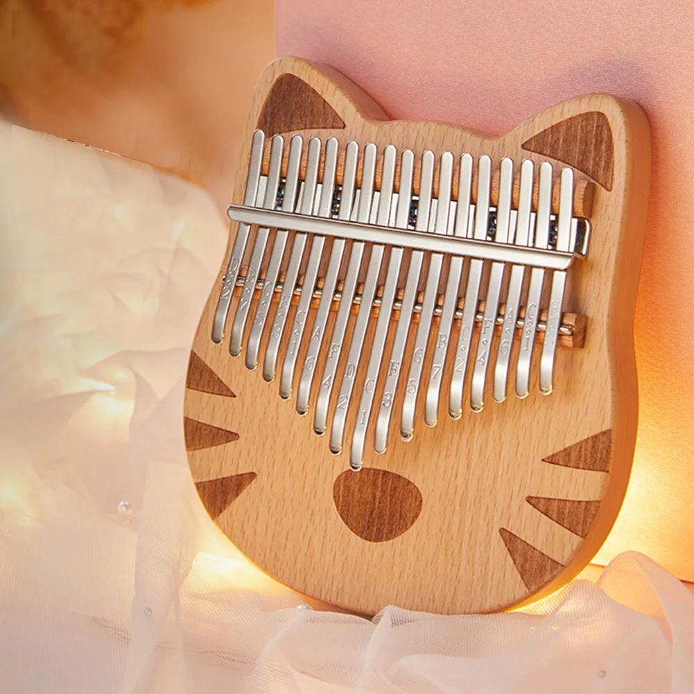 17 клавишный музыкальный инструмент деревянный калимба дети взрослые большой