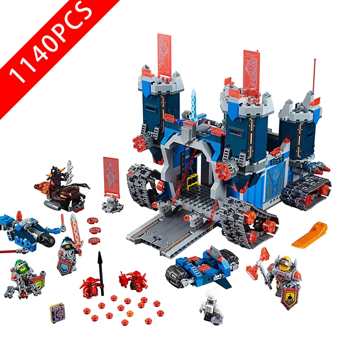 

1115pcs New Knights The Fortrex Castle Base 70317 Figure Building Blocks Children Toys Hot Sale Nexus Compatible With lepinings
