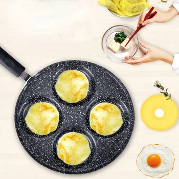 

Frying Pan Egg Dumpling Pot Home Omelette Pan Nonstick Egg Burger Mold Small Mini Fried Egg Artifact Breakfast Pot Cooking Pot