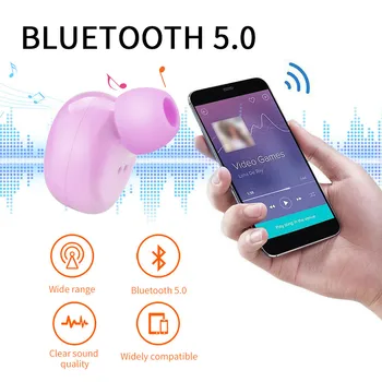 

Colourful Wireless Bluetooth Earphone Headset With charging box For universal