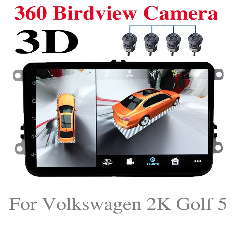 

For Volkswagen VW Caddy 2K Golf 5 A5 Car Stereo Accessories Multimedia Audio Navigation GPS Navi Radio CarPlay 360 BirdView