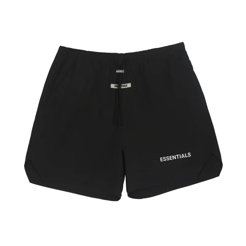

Nylon Summer Essentials FOG Drawstring Shorts Men Women Solid Color Loose Casual Mesh Breathable Beach Shorts