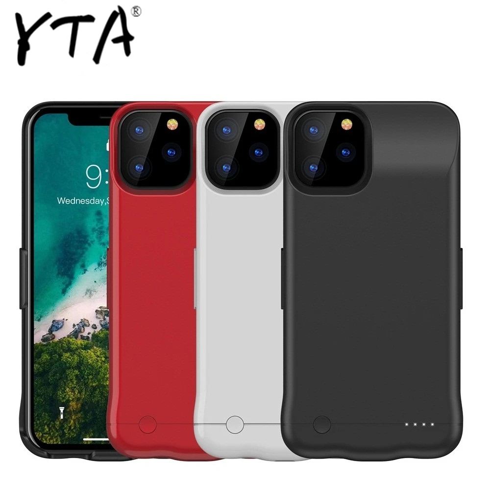 

HOT For iPhone 11 Pro Max Portable Power Cases Cover For iPhone 11 Pro External Power Bank Phone Fast Charger Case