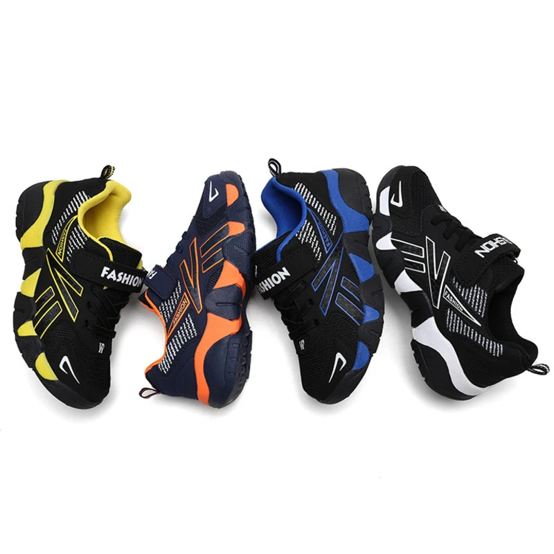FLARUT/детская обувь; Весенняя детская обувь для бега; уличные повседневные спортивные кроссовки для девочек; удобные кроссовки из сетчатого материала для мальчиков; Цвет Черный