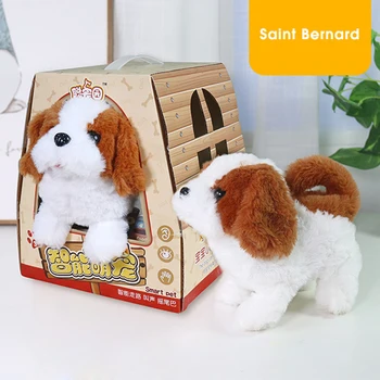 

Kids Smart Interactive Plush Puppy Kids Electronic Toys Cute Robot Dog Walk Bark Jump Wag Tail Dog Toys for Baby Birthday Gift