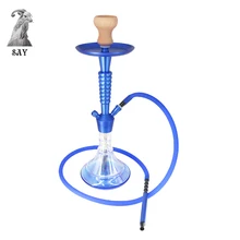 SY современный стеклянный кальян набор с металлической ручкой Chicha кальян наргиле курительная водопровод 2 цвета