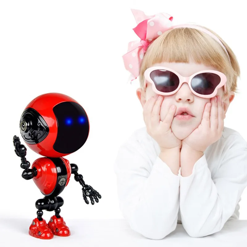 

Charging Alloy Robot Cute Multi-functional Cute Voice Light Effect Robot Touch Sensitive Toy