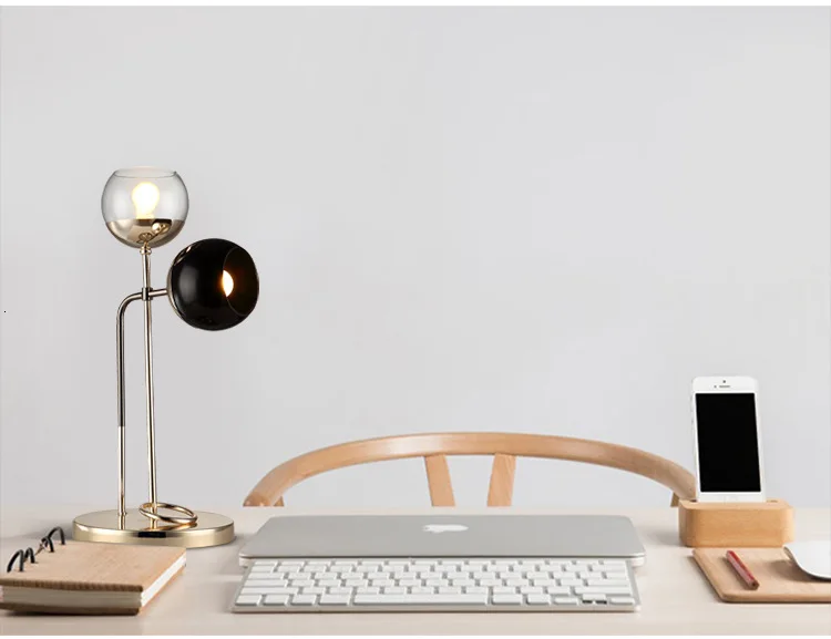 Скандинавский постмодерн простой железный художественный обучающий Рабочий стол для чтения настольная лампа персональная ретро настольная лампа