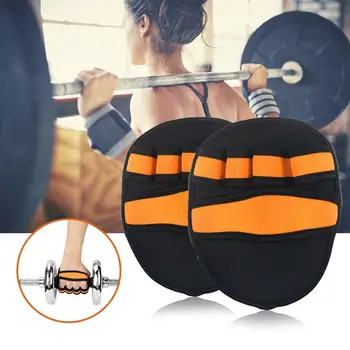

Unisex Anti Skid Weight Lifting Training Gloves Fitness Sports Dumbbell Grips Pads Gym bench Press Exercises Hand Palm Protector