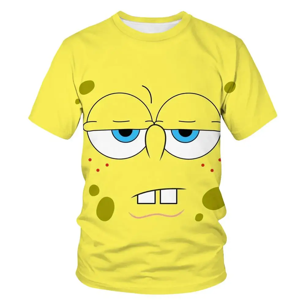 Новые летние 2020 3D с забавным рисунком губка eBob Футболка мужская 3DT рубашка