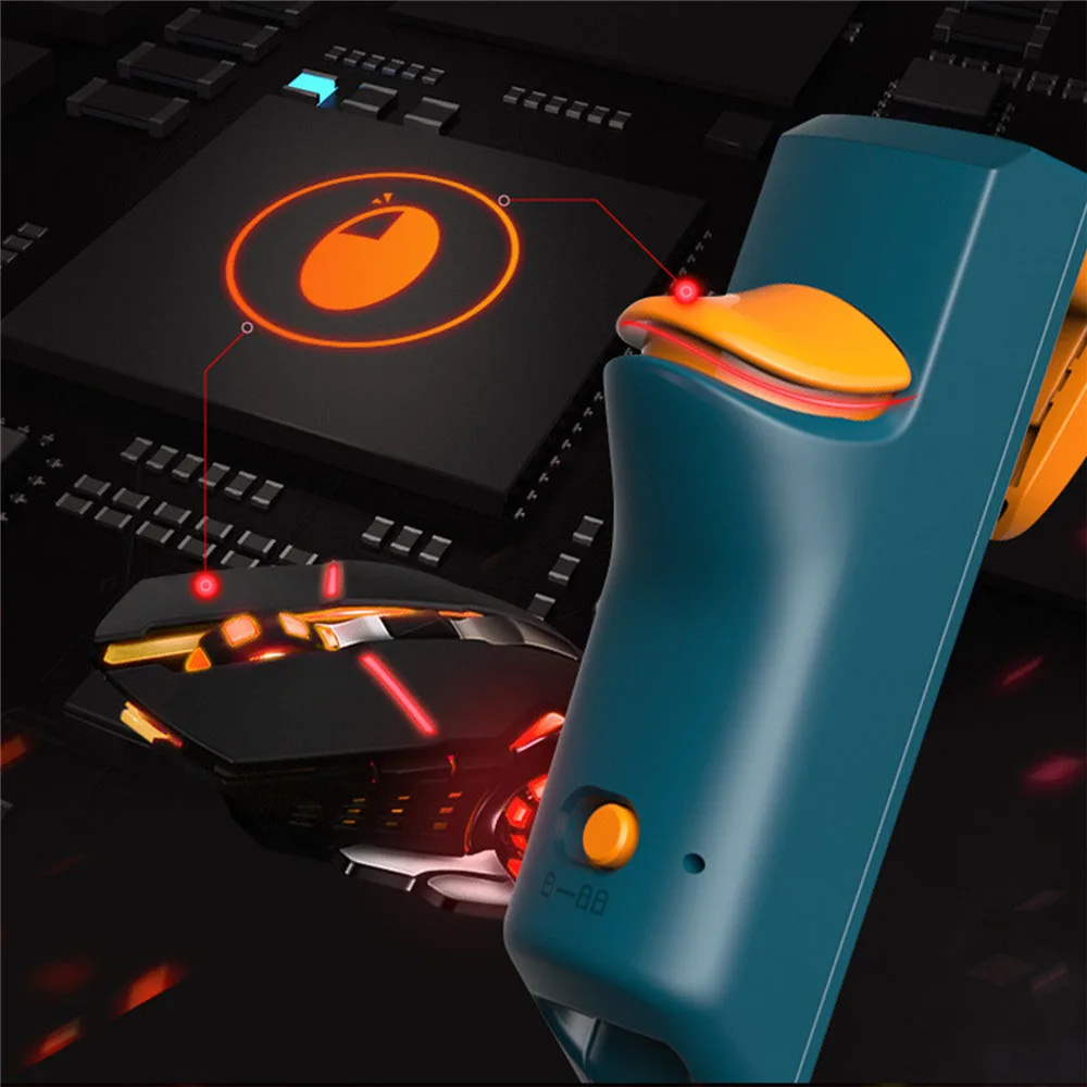  Mini Game Trigger Mechanical Button Key Shooting Game Controller for iPhone Android Phone PUBG Univ