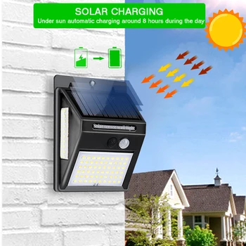 

PIR Motion Sensor 30 LED Solar Light Outdoor Solar Powered LED Garden Light Waterproof Emergency Wall Lamp Security Lighting