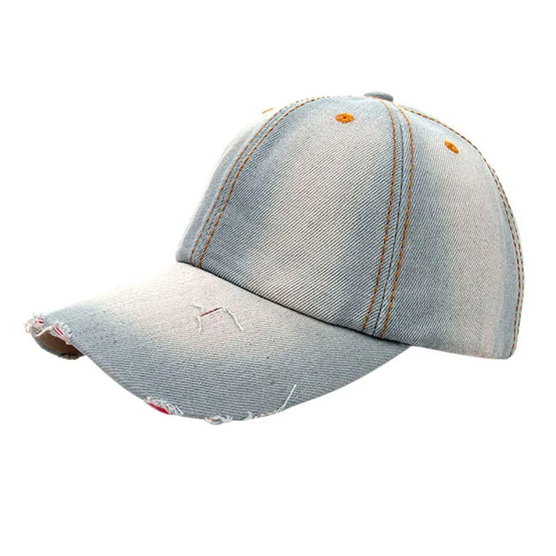 Женская и Мужская джинсовая бейсболка Snapback Хип-Хоп Плоская Шляпа | Аксессуары для