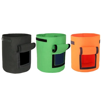

Plant Growth Bags Set Planting Pots DIY Grow Potato with Handles Fabric Vegetable Household Garden Planting Elements