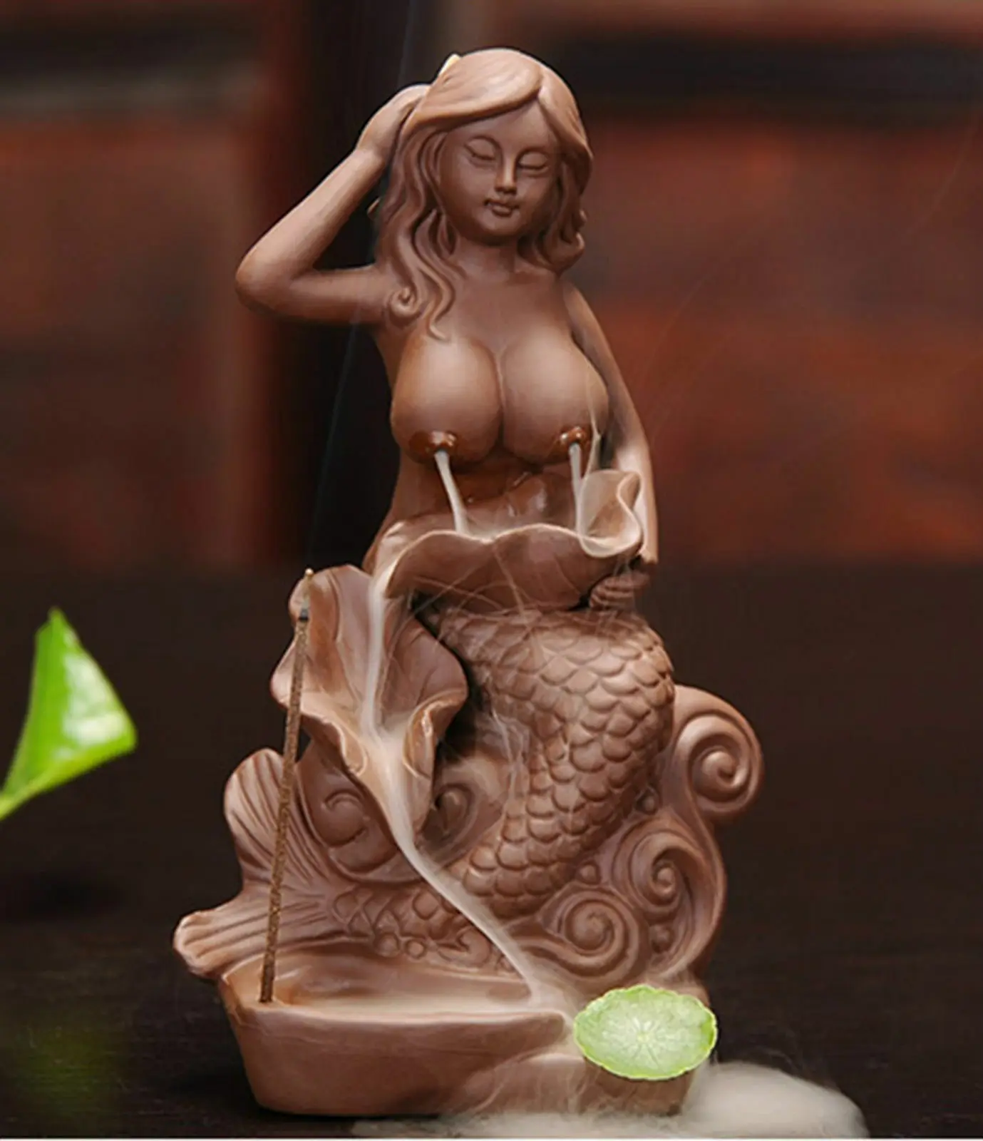 

Ceramic Lushan Waterfall Backflow incense burner clay incense burner home decor